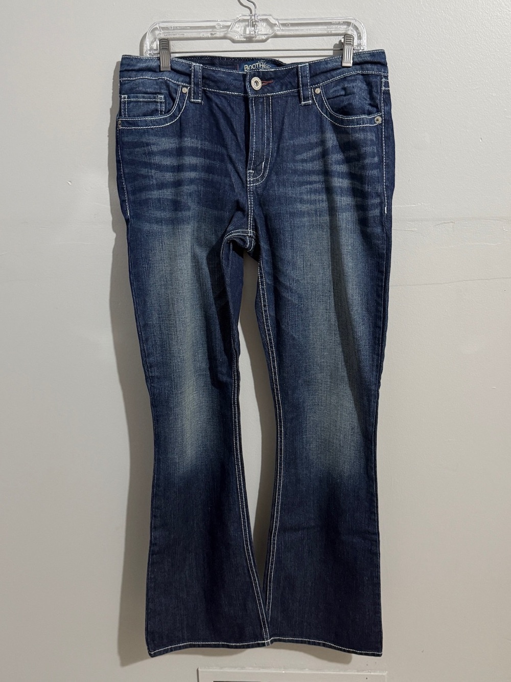 Bootheel Trading Co Fontana Jeans Womens 31 NWT Bootcut Flare Western Dark Wash